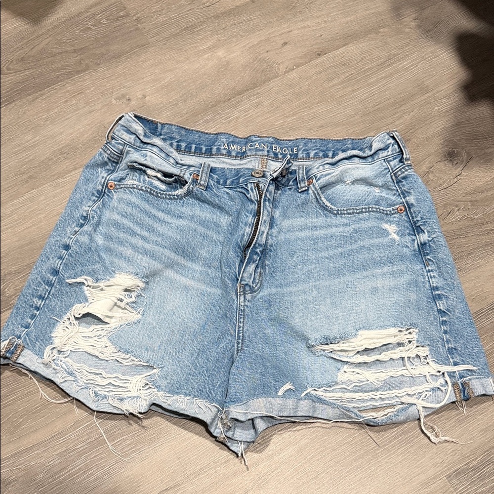 American Eagle Outfitters Women's Denim Distressed Shorts
